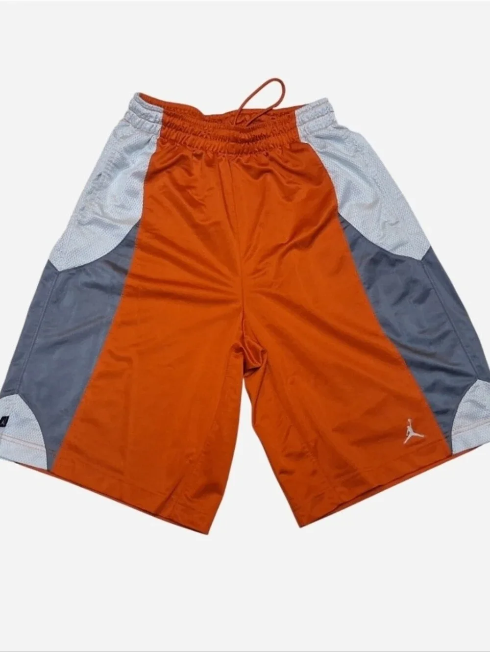 Jordan Orange and Gray Panel Athletic Shorts